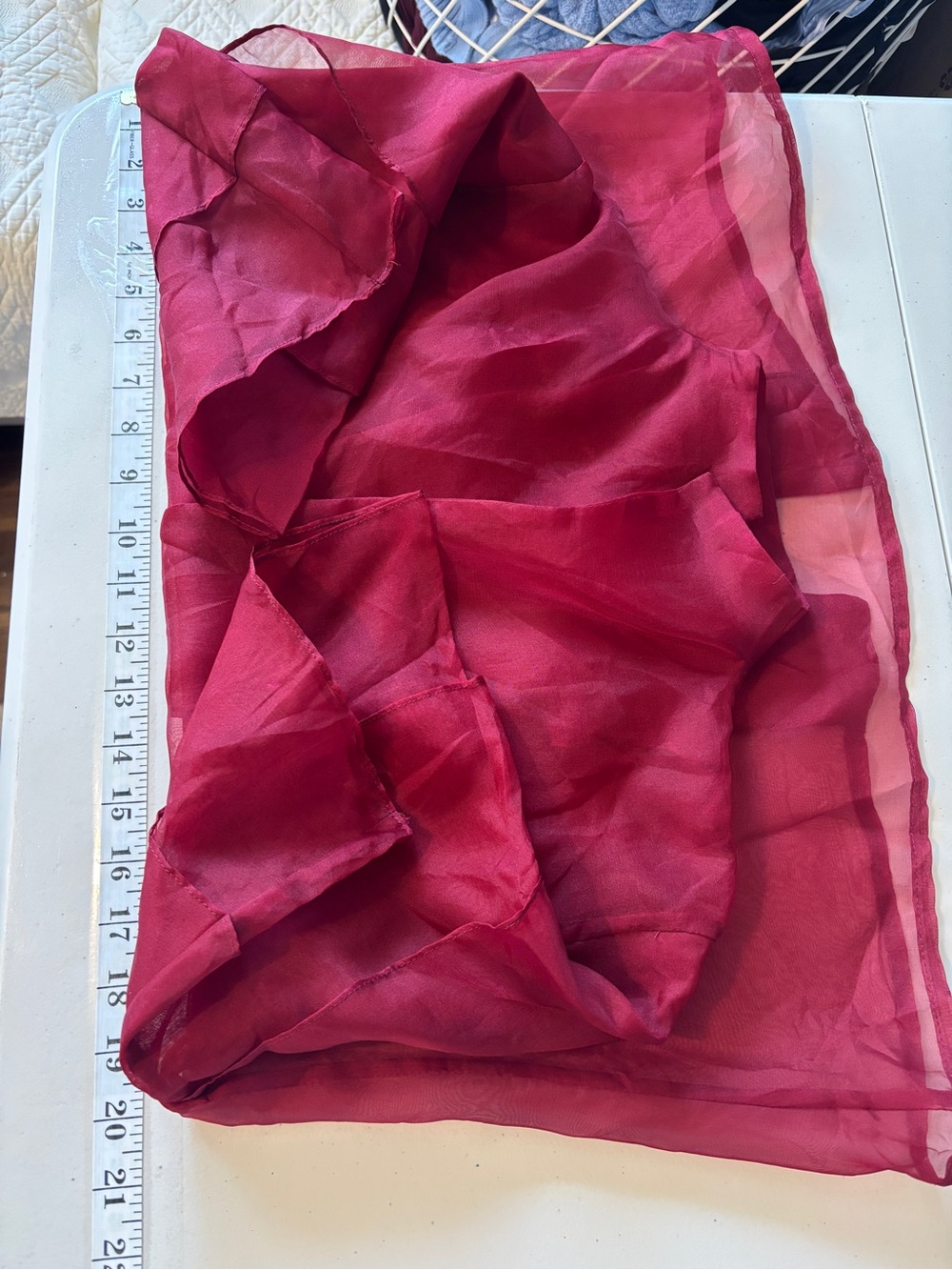 Silk Evening Jacket Sheer Organza One Size Modest French Timeless Tiered Flare - Picture 5 of 6